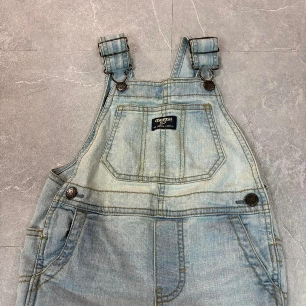 OshKosh‎ blue denim overalls Size 2 years #kids #denim